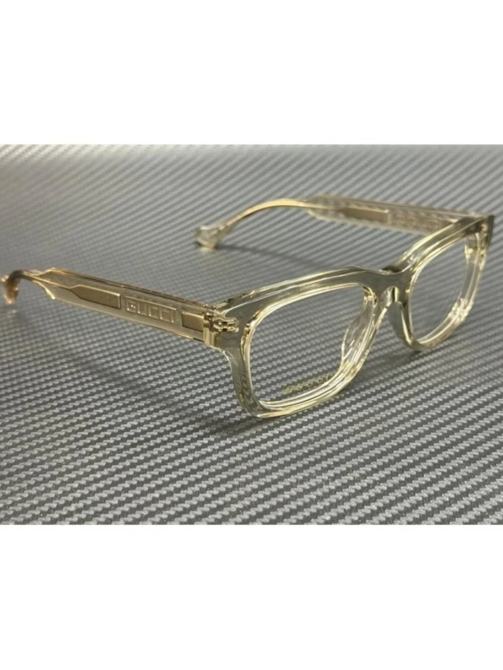New Gucci Men  Green Transparent Eyeglasses 54-18-145